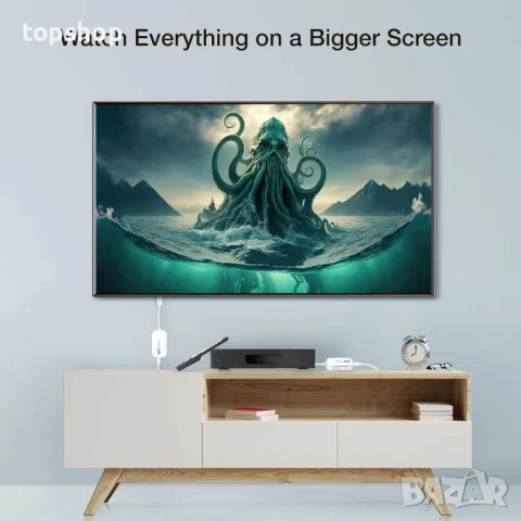 EZCast безжичен HDMI предавател и приемник 4K, Plug & Play, поточно предаване на всякакви устройства, снимка 5 - Мрежови адаптери - 50511277