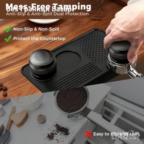 Нова Бариста тампинг станция – силиконова подложка с отделения 7мм силикон, снимка 6 - Аксесоари за кухня - 53666920