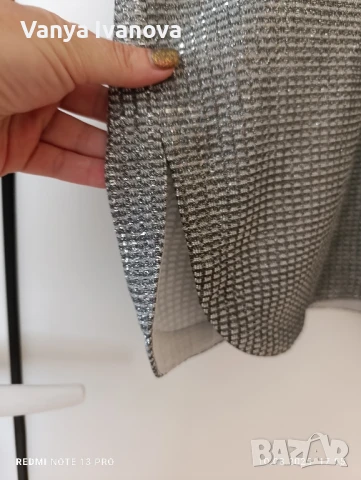 Continiue сребриста риза размер Л, снимка 6 - Ризи - 51318455