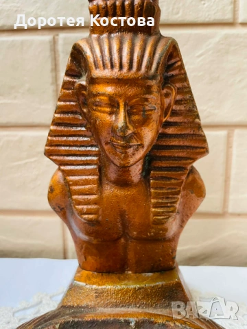 Красив меден пепелник Египет, закупен от Англия, снимка 2 - Антикварни и старинни предмети - 53626885