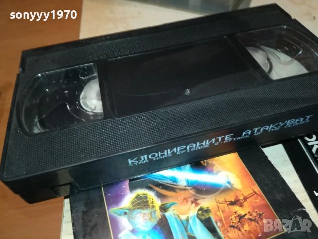 STAR WARS-КЛОНИРАНИТЕ АТАКУВАТ-ORIGINAL VHS VIDEO TAPE 3011251838, снимка 4 - Други жанрове - 52594917
