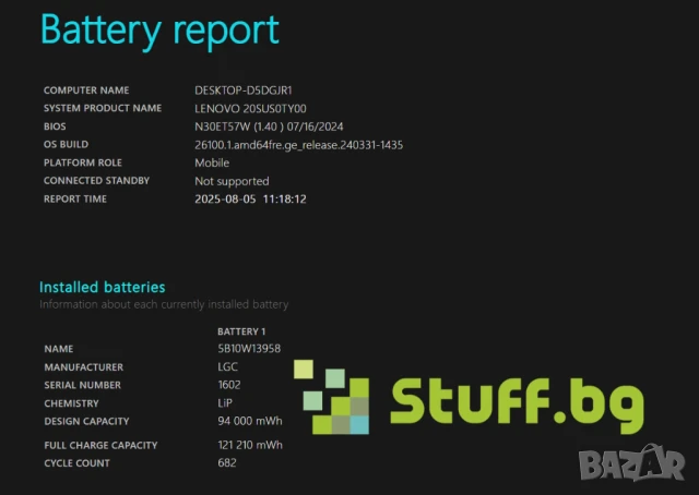 Лаптоп Lenovo ThinkPad P15 Gen 1, снимка 7 - Лаптопи за работа - 51262214