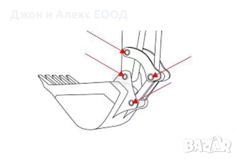 Комплекти щифтове и втулки за мини багери Bobcat, Case, Caterpillar, Wacker Neuson, IHI – Kramp, снимка 2 - Индустриална техника - 53810714
