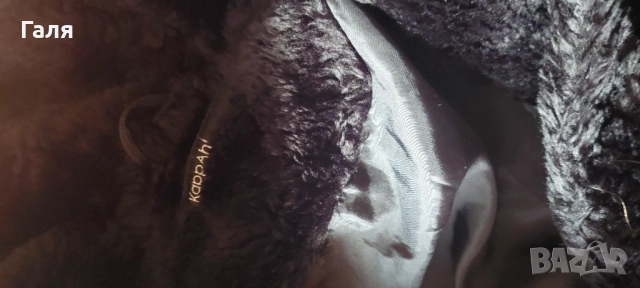 Черно пухено палто размер М/Л, снимка 8 - Палта, манта - 52127160