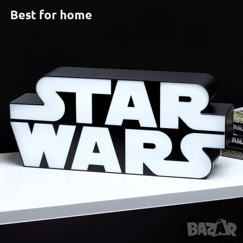  Paladone Лампа Star Wars Logo, за стенен монтаж и свободностояща, снимка 5 - Настолни лампи - 50505048