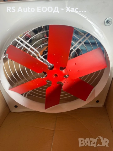 Вентилатор промишлен аксиален за стенен монтаж, ПВО 154/4, ф166 mm, 32W, 425m3/h