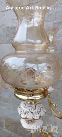 Голяма Френска Лампа 91см, снимка 9 - Настолни лампи - 45771080