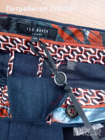 Ted Baker  памук,лен нов панталон  Л размер , снимка 2 - Панталони - 45808317