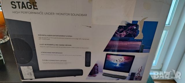 Продавам Саундбар система Creative Stage V2 - 2.1 + Subwoofer, 160W Bluetooth Нова, снимка 4 - Аудиосистеми - 45381055