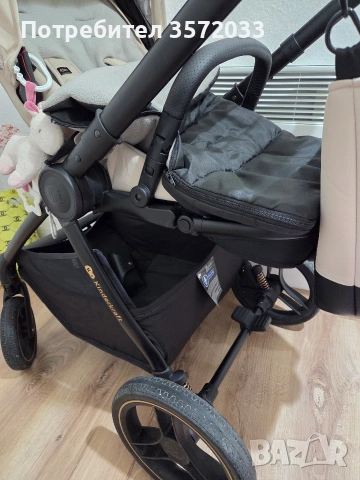 Комбинирана бебешка количка Kinderkraft NEA 2, SOFT BEIGE, снимка 4 - Детски колички - 53416148