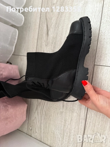 Боти за момиче от плат, снимка 2 - Детски боти и ботуши - 52903988