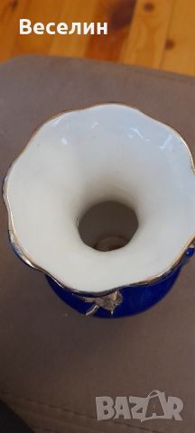 Кобалтова ваза (амфора) Намаление , снимка 4 - Вази - 45804542