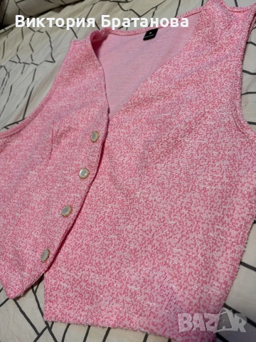 НОВ розов блейзър сако, снимка 3 - Сака - 53640075
