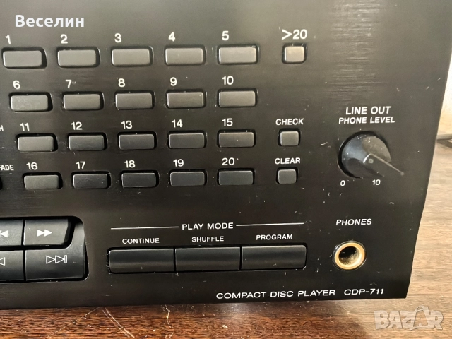 CD SONY-CDP711, снимка 4 - Аудиосистеми - 52410187