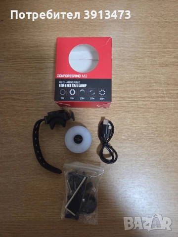 DONPEREGRINO M2 Задна светлина за велосипед Компактна до 90 часа живот на батерията, снимка 2 - Части за велосипеди - 51956082