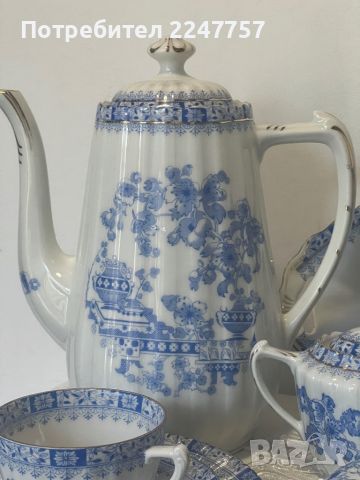 Голям чайник порцелан China Blau 2 литра, снимка 5 - Антикварни и старинни предмети - 46432332