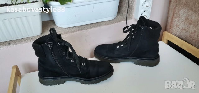 Боти от естествен велур 38.5н., снимка 10 - Дамски ботуши - 52787839