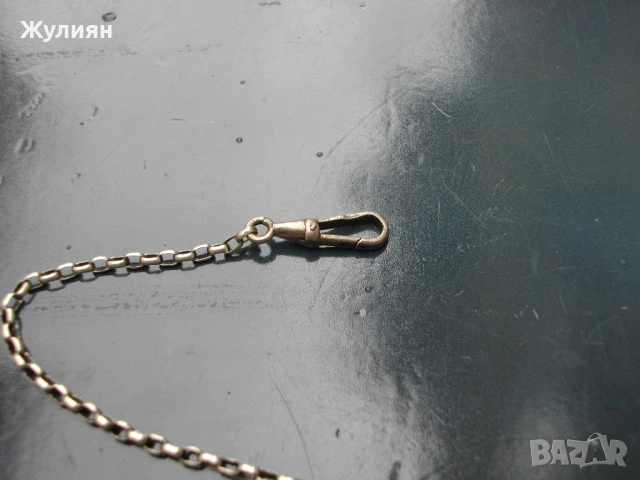 СТАР СРЕБЪРЕН КЮСТЕК ЗА ДЖОБЕН ЧАСОВНИК, снимка 3 - Антикварни и старинни предмети - 50827114