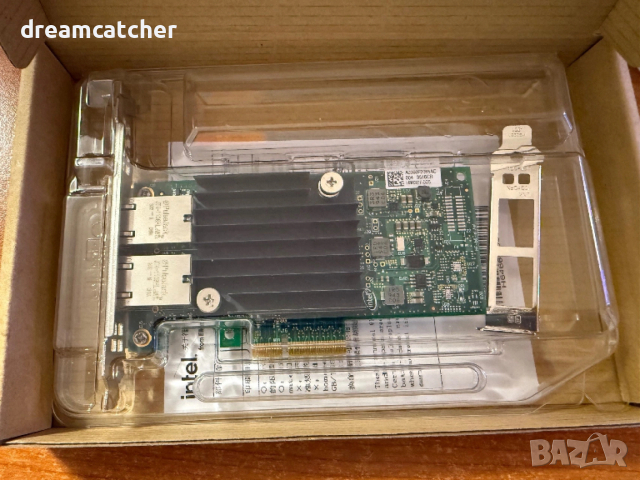 Оригинален Intel Ethernet X550-T2 2-Port 10Gb NIC - 2-ву портов адаптер