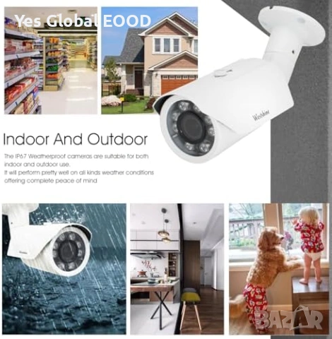 2MP външна камера 1080P варифокална IR 40м, снимка 5 - HD камери - 54144370