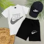 Nike Дамски Къс Летен Комплект С Шапка Найк - Налични Различни Цветове Код B340, снимка 4