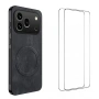WANLONFENG SD Магнитен Калъф за Honor 600 Pro 5G / 600 5G - PC+TPU, Nappa текстура, 2 стъкла, 4 цвят, снимка 2