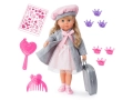BAYER кукла Шарлийн със сиво / розово палто с функция за целуване, снимка 3