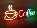 Неонова табела Coffee, снимка 1