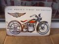 Метална табела мотор Харлей Даейвидсън Harley Davidson retro, снимка 1 - Декорация за дома - 45299962