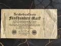 Райх банкнота - Германия - 500 марки | 1922г., снимка 1