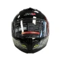 Mодуларна каска за мотор черно/неон, снимка 2