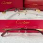 Cartier висок клас мъжки слънчеви очила с дървени дръжки, снимка 2