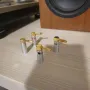 Nakamichi 4 броя конектори,тип banana позлатени 24к, снимка 5