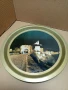 Стар Метален Поднос С Портрет На Старата Велико Търновската Крепост Царевец., снимка 2