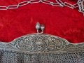 Антикварна сребърна дамска чанта, снимка 3