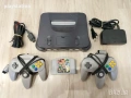 Nintendo 64 комплект – конзола + 2 контролера + Игра, снимка 2