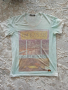  светлосиня мъжка спортна тениска с картинка, размер М среден, снимка 1 - Тениски - 45069829