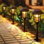 Комплект 4 бр. соларни LED лампи за градина, 40 см, снимка 1