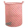Кош за играчки-Ø35x45 см./розов кош за играчки/органайзер за играчки, снимка 1