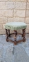 Винтидж дървена табуретка , снимка 12