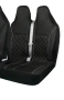 Комплект 2+1 универсална тапицерия за предни седалки на бус - текстил, черна, снимка 3