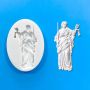 Темида Богиня на правосъдието статуя съдия адвокат силиконов молд форма фондан гипс декор , снимка 1 - Форми - 45224276