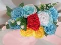 Многоцветни сатенени розички, снимка 1 - Декорация за дома - 45936423