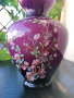 Лилава флорална ваза, снимка 3