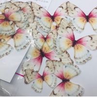 ядивни ядливи пеперуди вафлена хартия пъстроцветни за консумация украса на торта и мъфини, снимка 7 - Други - 26857504