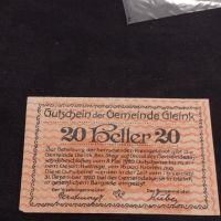 Банкнота НОТГЕЛД 20 хелер 1920г. Австрия перфектно състояние за КОЛЕКЦИОНЕРИ 45085, снимка 8 - Нумизматика и бонистика - 45566502