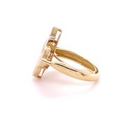 Златен дамски пръстен Roberto Coin 3,88гр. размер:54 14кр. проба:585 модел:23695-3, снимка 2 - Пръстени - 45735666