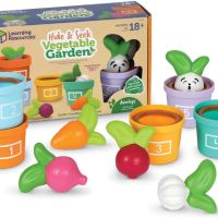 „Намерете зайчето“ в зеленчукова градина , образователна игра за малки деца 18+ месеца, снимка 1 - Образователни игри - 45287006