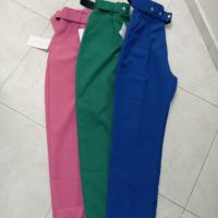 Панталон с колан  👉 С и М/Л размер 👉 елен, розов, син цвят, снимка 2 - Панталони - 45841699
