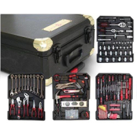 Немски куфар с инструменти 499 части STAHLMAYER - тресчотка, ключове, отвертки, снимка 4 - Куфари с инструменти - 44974488